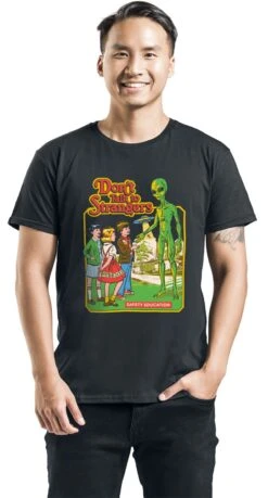 "Don't Talk To Strangers" T-Shirt Black By Steven Rhodes 7 "Don't Talk To Strangers" T-Shirt Black By Steven Rhodes -Men Fashion Clothing Store 551474wa