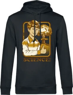 "Science!" Hooded Sweater Black By Steven Rhodes