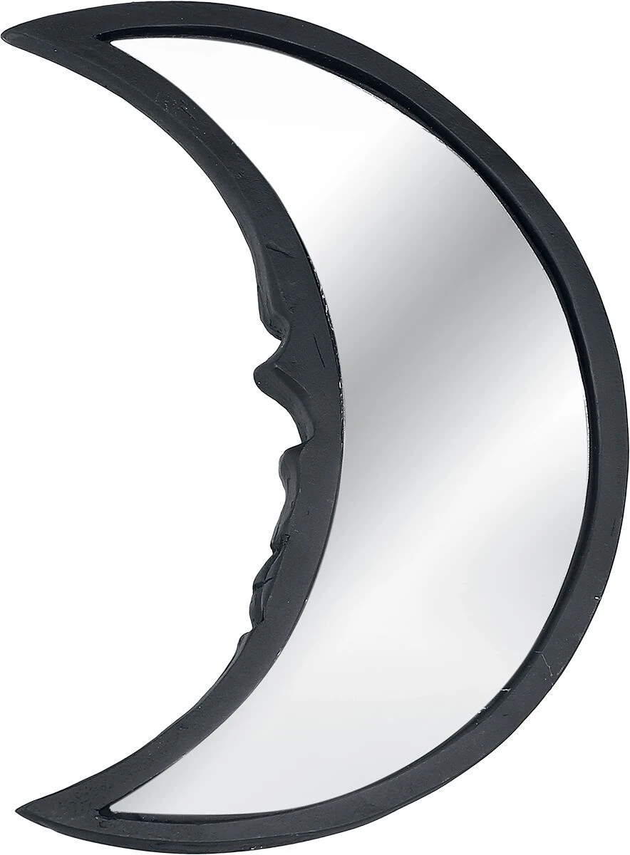 "Black Moon" Hand Mirror Black By Alchemy England 5 "Black Moon" Hand Mirror Black By Alchemy England - Image 3