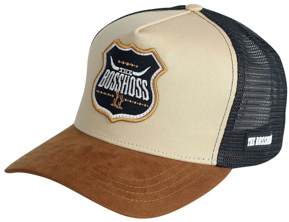 "Trucker Cap Desert" Cap Black-brown By The BossHoss 3 "Trucker Cap Desert" Cap Black-brown By The BossHoss