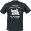 "I Don’t Like Morning People..." T-Shirt Black By Tierisch -Men Fashion Clothing Store 553983a