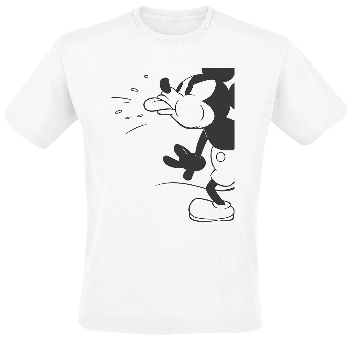 "Mickey - Cut" T-Shirt White By Mickey Mouse 3 "Mickey - Cut" T-Shirt White By Mickey Mouse