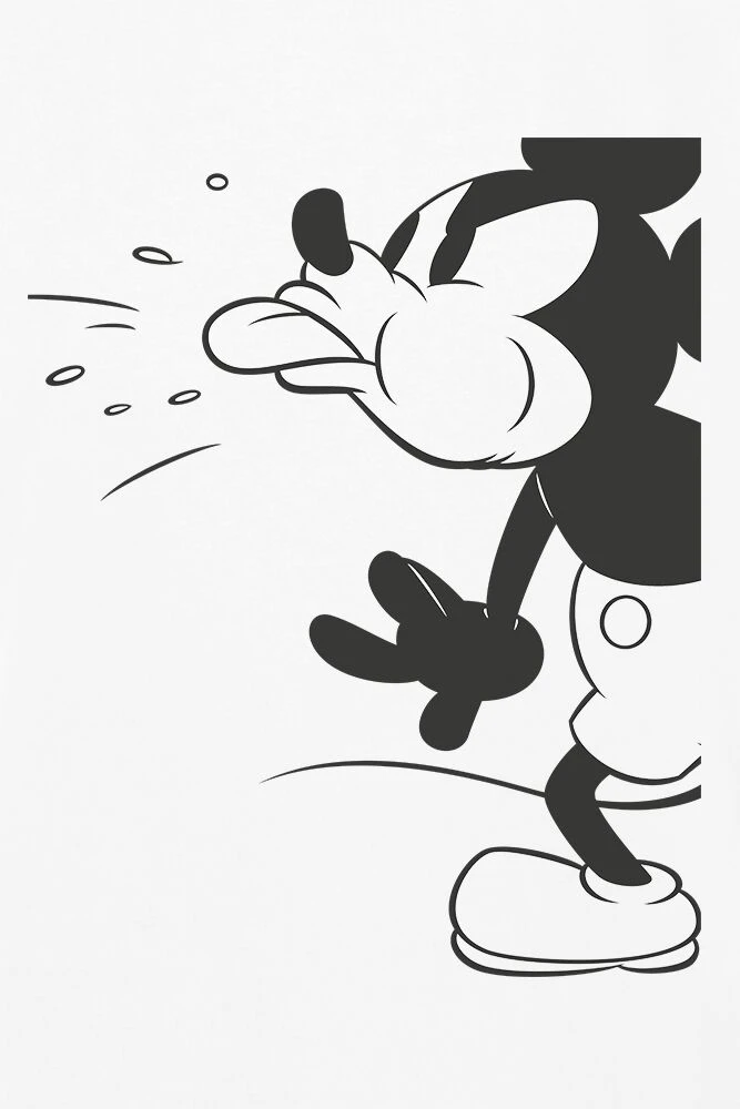 "Mickey - Cut" T-Shirt White By Mickey Mouse 4 "Mickey - Cut" T-Shirt White By Mickey Mouse - Image 2