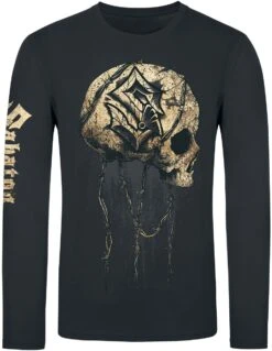 "Barbed Wire Skull" Long-sleeve Shirt Black By Sabaton